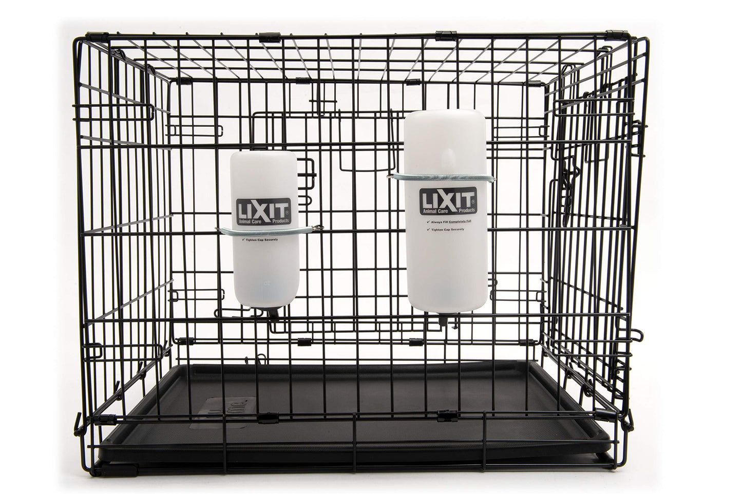 Lixit Wide Mouth Water Bottles for Large and Small Dogs (16oz Small Dog, White)