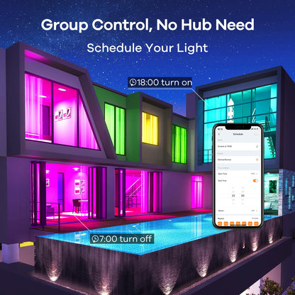 Linkind E26 Smart Edison Bulbs, 2700K-6500K Tunable WiFi Edison Bulbs with Remote Control, 8W 60W Equivalent Dimmable ST19 (ST58) Vintage Light Bulbs 800lm, Compatible with Alexa & Google Home, 4-Pack