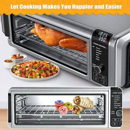 Air Fryer Rack for Ninja Foodi 10 in 1 SP100, 13.4'' Stainless Steel Accessories for Countertop Oven, Dishwasher Safe