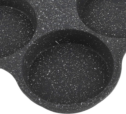 GLOGLOW Frying Pan, 14.4x7.7x1.0In Non-Stick Aluminum 4-Hole Pancake Omelet Maker, Practical Kitchen Utensil