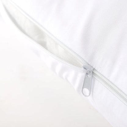 Cheer Collection J Shaped Pillowcase - Soft Microfiber White Cover