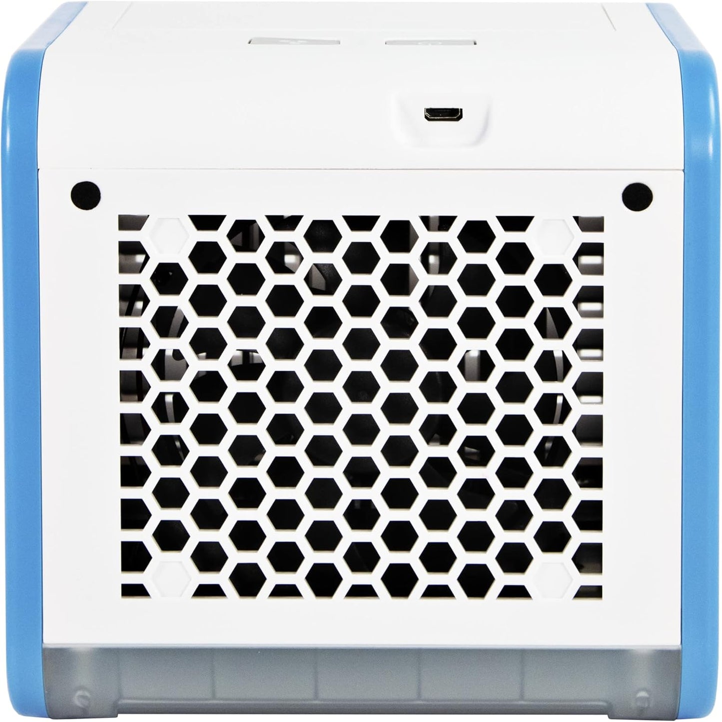 Comfort Zone CZAC10BL Mini Portable Air Conditioner, 3-Speed Personal Evaporative Cooler with Top-Fill Water Tank, Blue