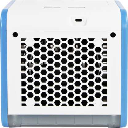 Comfort Zone CZAC10BL Mini Portable Air Conditioner, 3-Speed Personal Evaporative Cooler with Top-Fill Water Tank, Blue