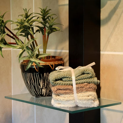 8" 18" 3/8" Dulles Glass x Rectangle Floating Glass Shelf - Shelf Only - Tempered - Thick - Flat Polished Glass