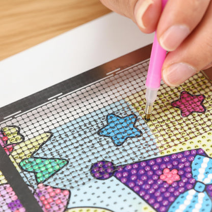 3Pcs Diamond Art Ruler Stainless Steel Pasted Drawing Ruler Set with Fix Tools – 5D Mesh Blank Grids 240/520/1020 for Full Drill or Partial Drills DIY Art Crafts Painting Kits Round Dot Alignment Tool