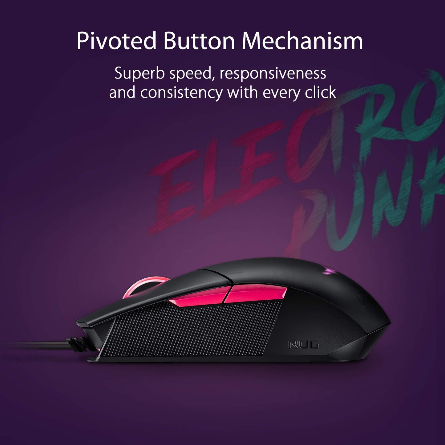 ASUS ROG Strix Impact III Wireless Gaming Mouse, 57 G Lightweight, 36K DPI Sensor, Bluetooth & 2,4GHz RF, ROG SpeedNova, Up to 618hrs Battery Life, Replaceable Switches, ROG Omni Receiver, Black