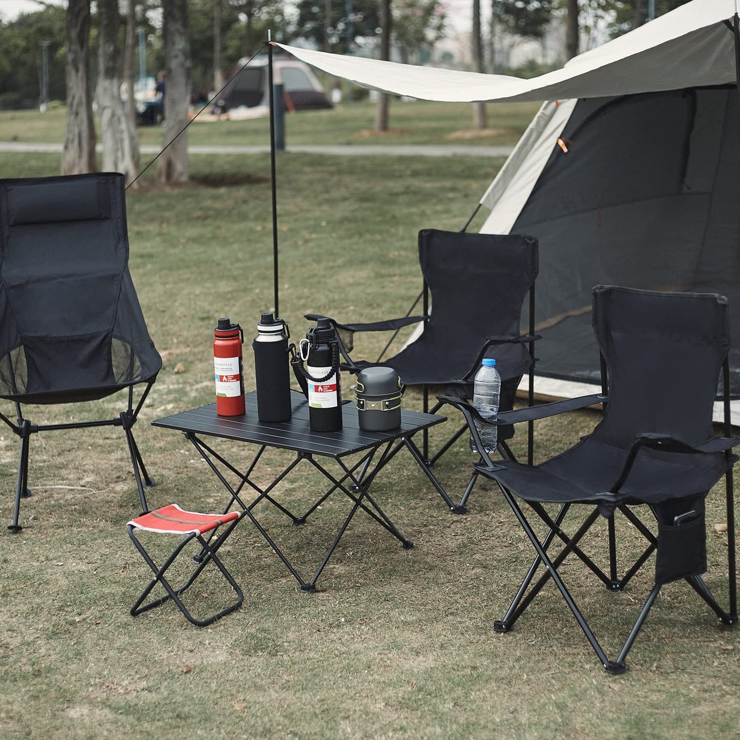Damei century Folding Camping Chairs- Lightweight, Portable Chair for Beach, Lawn, Outdoor Sports,2PCS Camouflage
