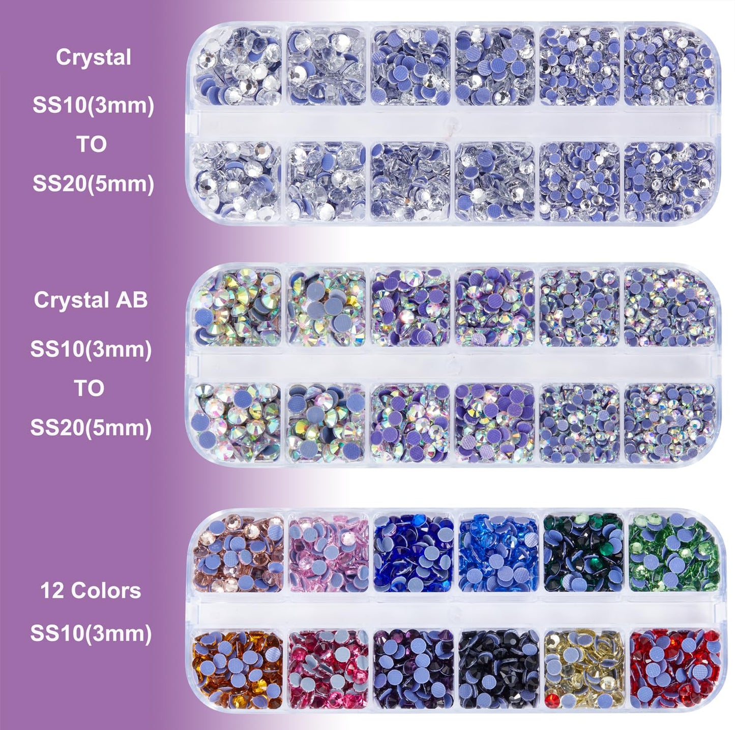 GLOCTO bedazzler kit with Rhinestones self Suction auto Pickup Stones hot fix applicator Tool with 5,000 Pieces of Rhinestones, Perfect for Adding Sparkle to Clothing, Fabric, and Craft Projects