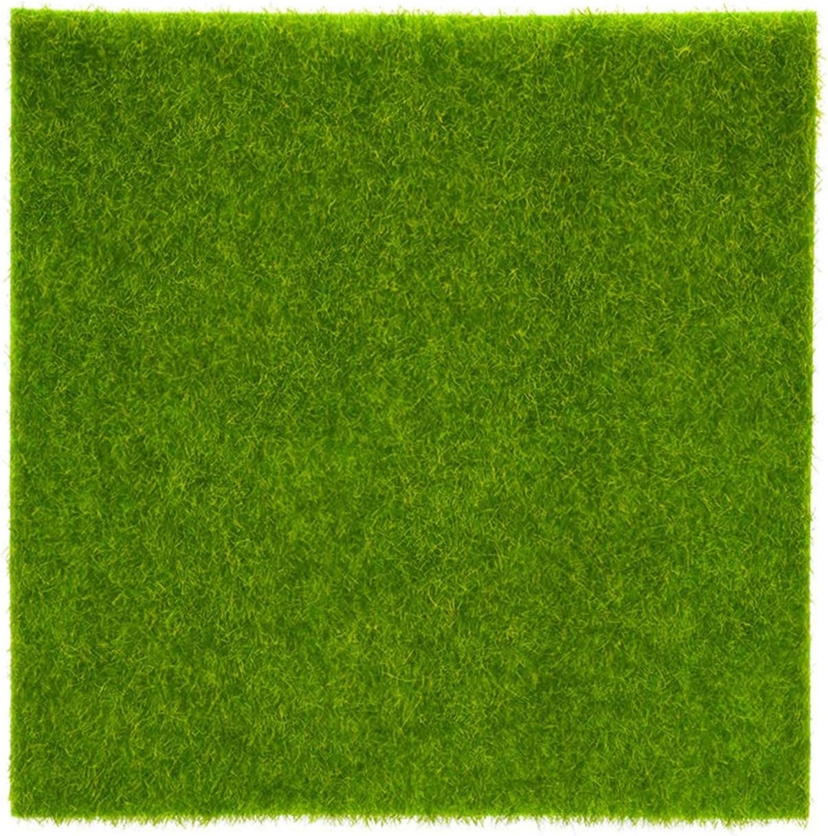 Oumefar Synthetic Artificial Grass Mat, Green Non-Woven Fabric Fake Turf Rug for Pets, 30 * 30cm