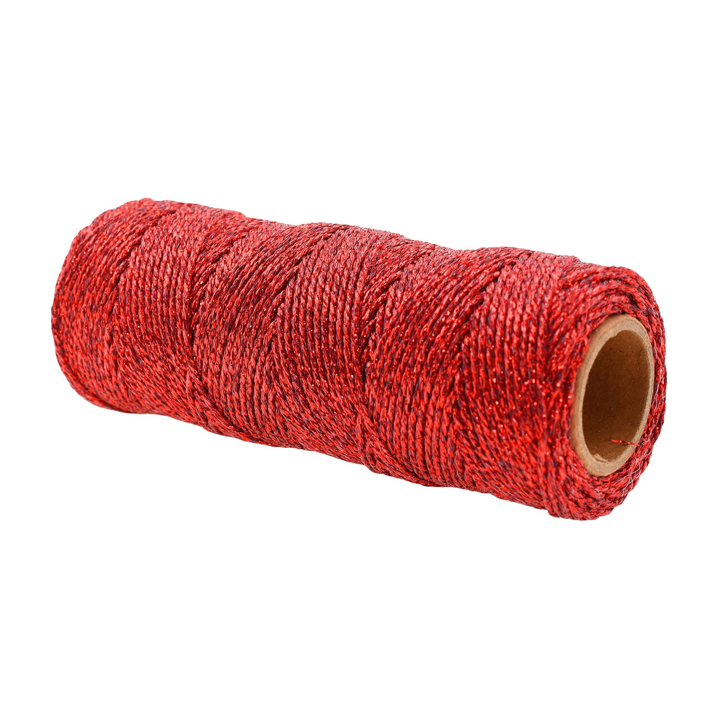 Mandala Crafts Red Green Gold String for Gift Wrapping – 55 X 3 Yards 1mm Thin Metallic Bakers Twine for Crafts, Packaging, Party Favors, and DIY Decorations
