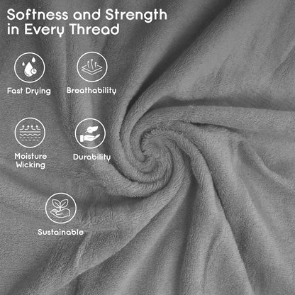 Pack 8, Set (2 2 4 Ariv Towels of Premium Cotton Towel Bath Towels + Hand Towels + Washcloths), Large, Super Soft