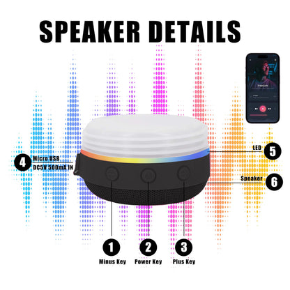 ZREGGUR 20oz 1pack sublimation Music Speaker Tumbler Blank Bulk Black with Glow Green,Straight music mug with straw, lid, straw brush,Reusable Travel Coffee Mug For Men and Women
