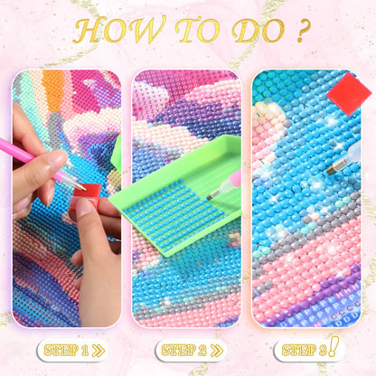 Cowgirls Boots Diamond Painting Kits for Adults, Diamond Art Kit for Beginners 5D DIY Diamond Painting 12x16 inch