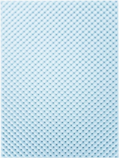 Best Price Mattress 2 Inch Egg Crate Memory Foam, Cooling Gel Infusion Twin Mattress Topper, Blue