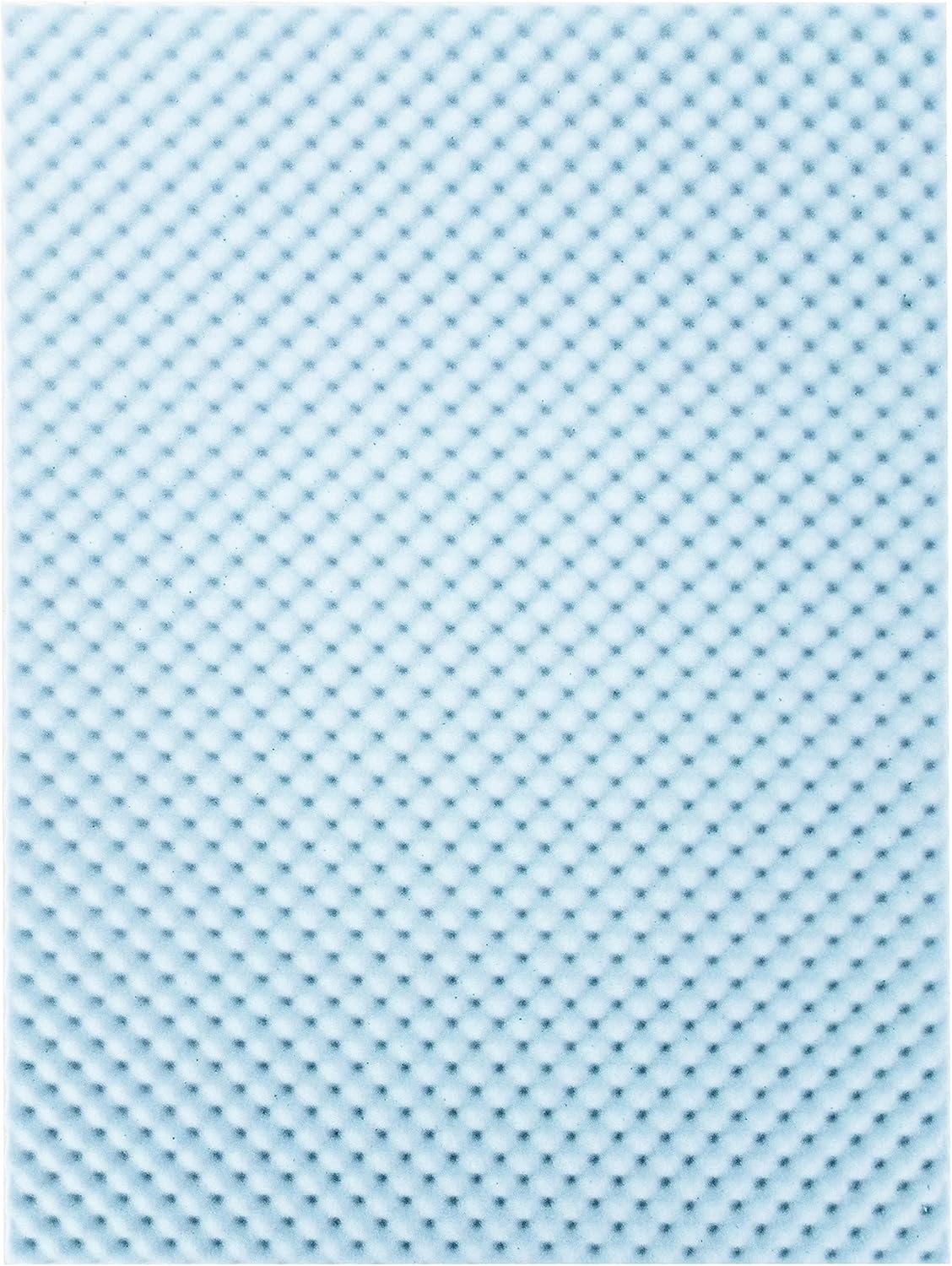 Best Price Mattress 2 Inch Egg Crate Memory Foam, Cooling Gel Infusion Full Mattress Topper, Blue