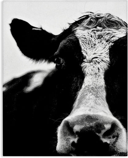 Cow Face Portrait Canvas Wall Art, 16 x 20, Designed By Lettered and Lined - Stupell Industries