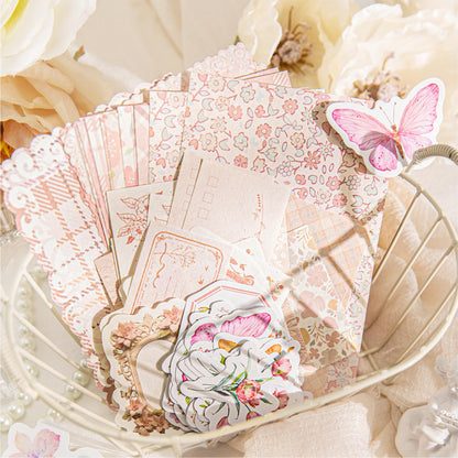 Wmhanler 400 Sheets Scrapbook Papers Journaling Stickers Scrapbooking Supplies Kit Junk Journal Supplies Decorative Craft Stickers for Planner, Bullet Journal Collage Card Embellishment Retro Crafts