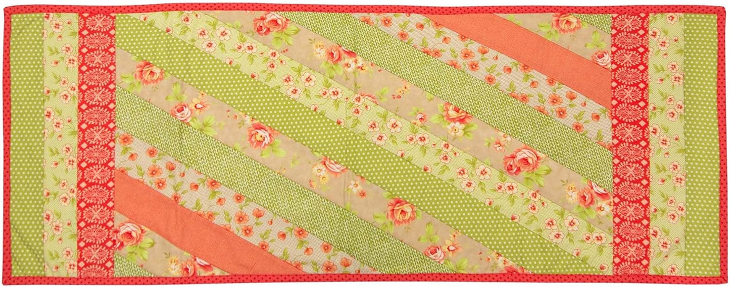 June Tailor Quilt As You Go Table Runner - Natural Jakarta Design