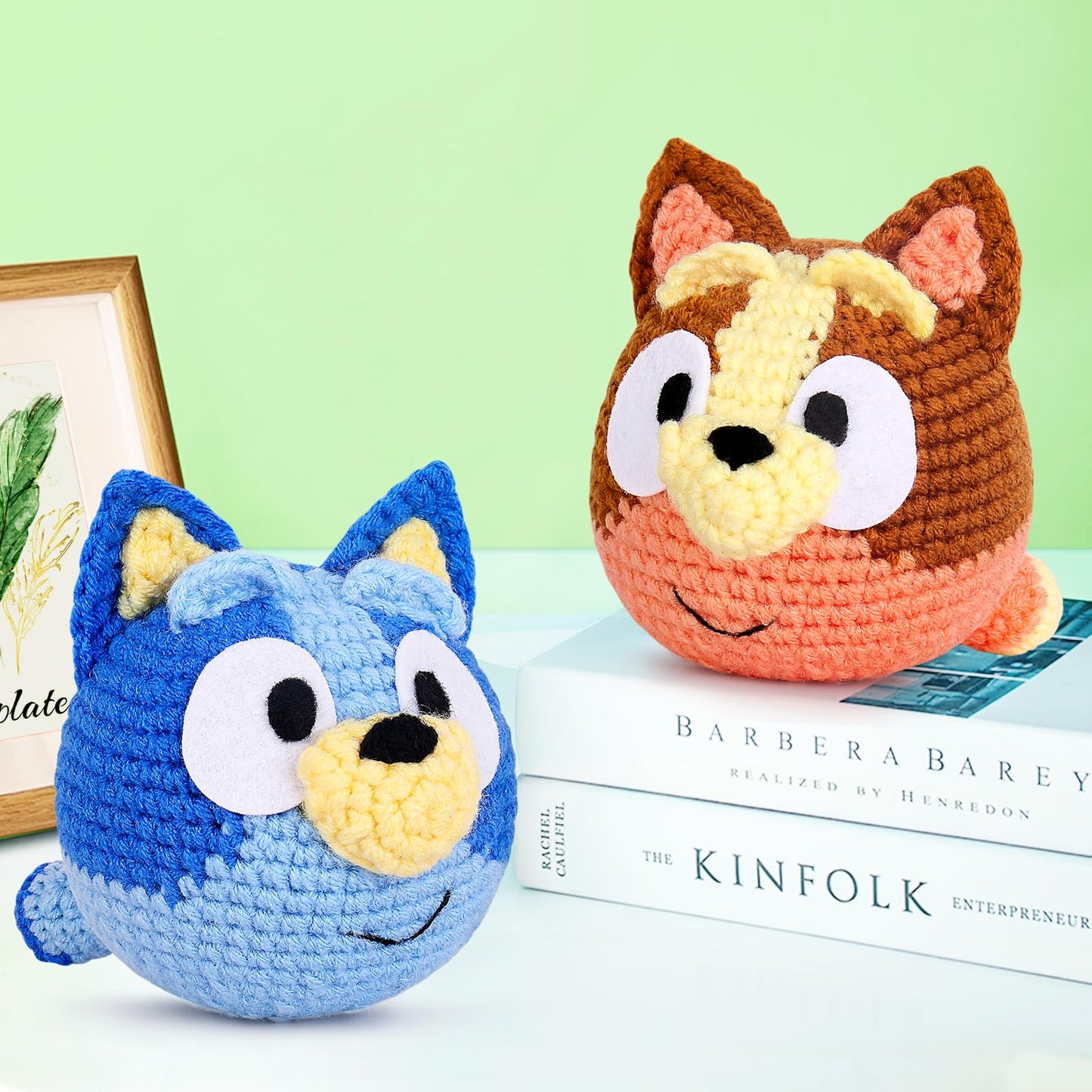 Acehochen Crochet Kit for Beginners, Beginner Crochet Kit for Adults with Step-by-Step Video Tutorials, Crochet Animal Kits Knitting Supplies (2 Pack)