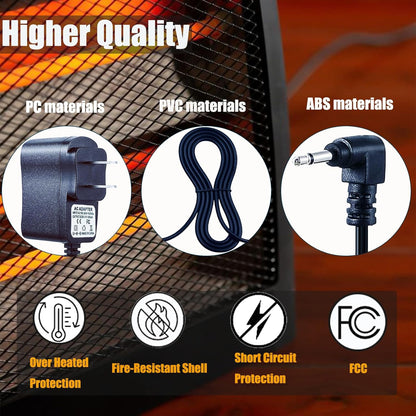DC AC Power Adapter for Mr Heater MH18B Big Buddy & Tough Buddy Heater, 6 Volt US Compatible