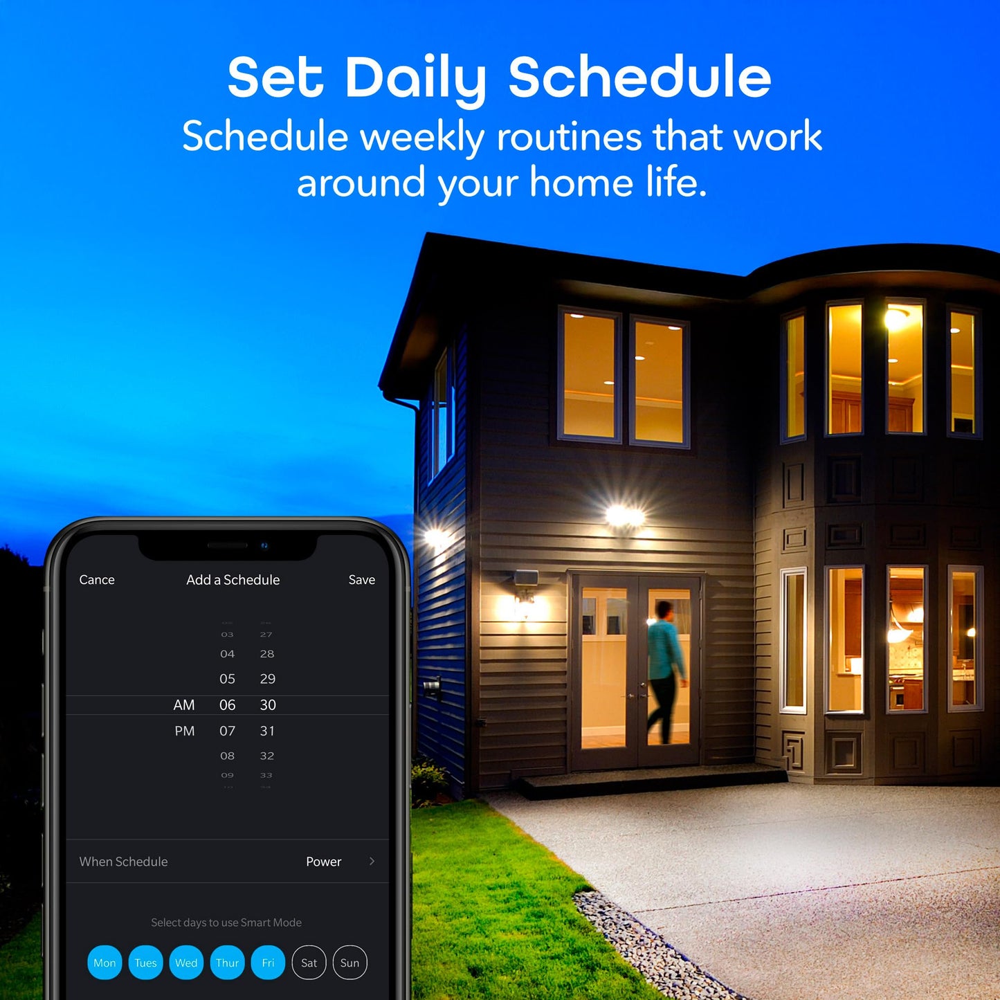 Geeni LUX Smart Floodlight, White – Outdoor 2700K-6500K Dimmable LED Bulb, E26, PAR38, 11W, 1000 Lumens – No Hub Works with Amazon Alexa, Google Assistant, Requires 2.4 GHz Wi-Fi