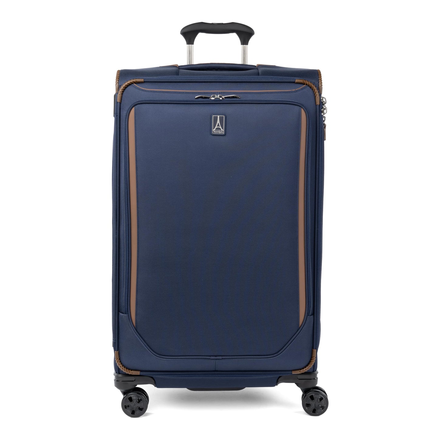 Travelpro Crew Classic Lightweight Softside Expandable Checked Luggage, 8 Wheel Spinner Suitcase, TSA Lock, Men and Women, Checked Large 29-Inch, Patriot Blue