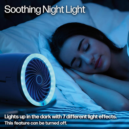 Arctic Air Ice Jet Personal Air Cooler | 3-Speed Room Cooler with Reusable Ice Packs & 7 LED Lights