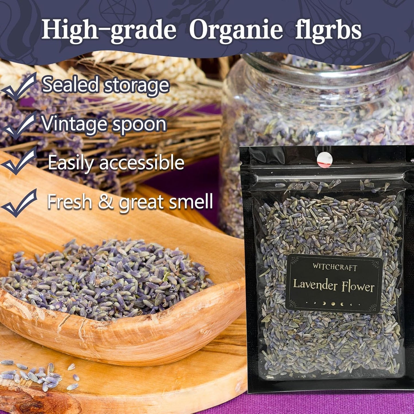 132 Witchcraft Supplies Kit PCS, Wiccan Supplies and Tools, Including Witchcraft Herbs, Spell Candles, Crystals