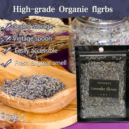 132 Witchcraft Supplies Kit PCS, Wiccan Supplies and Tools, Including Witchcraft Herbs, Spell Candles, Crystals