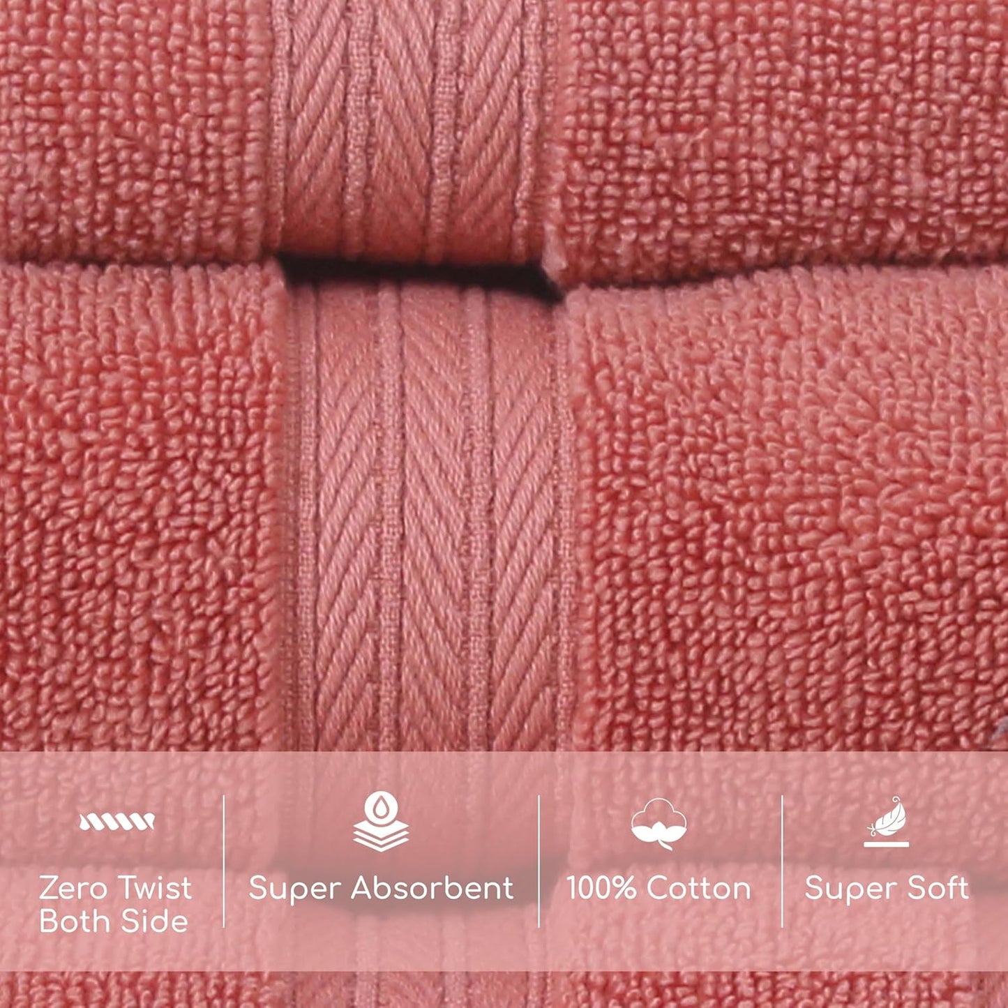 550GSM 100% Set (1 1 1 (Set 3), Home Weavers Elegance Essentials Cotton Zero Twist Super Absorbent Bath Towel Bath