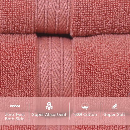 550GSM 100% Set (1 1 1 (Set 3), Home Weavers Elegance Essentials Cotton Zero Twist Super Absorbent Bath Towel Bath