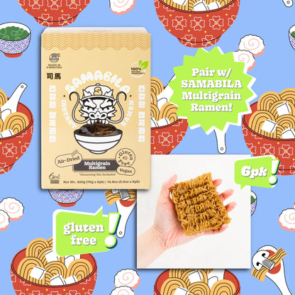 SAMABILA Chicken Instant Ramen Seasoning Powder - Gluten Free - Vegan - Mild - Premium Instant Noodle Soup Powder - 5 oz