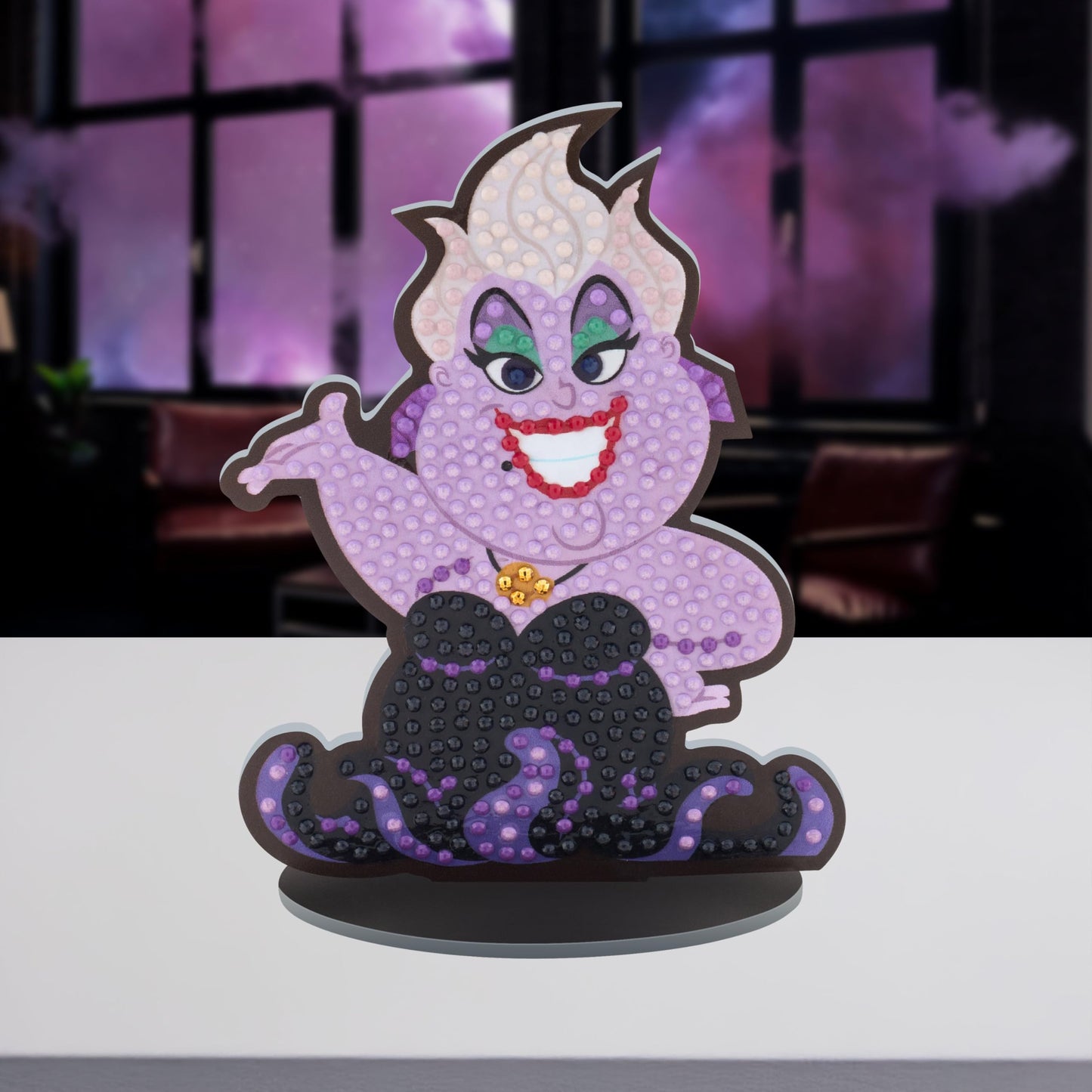 DIAMOND ART CLUB Sparkle Pals – Ursula's Wicked Waves, Diamond Painting Kit, Fun DIY Crafts for Adults, Diamond Art Craft for Beginners, 4.1" x 5.5"