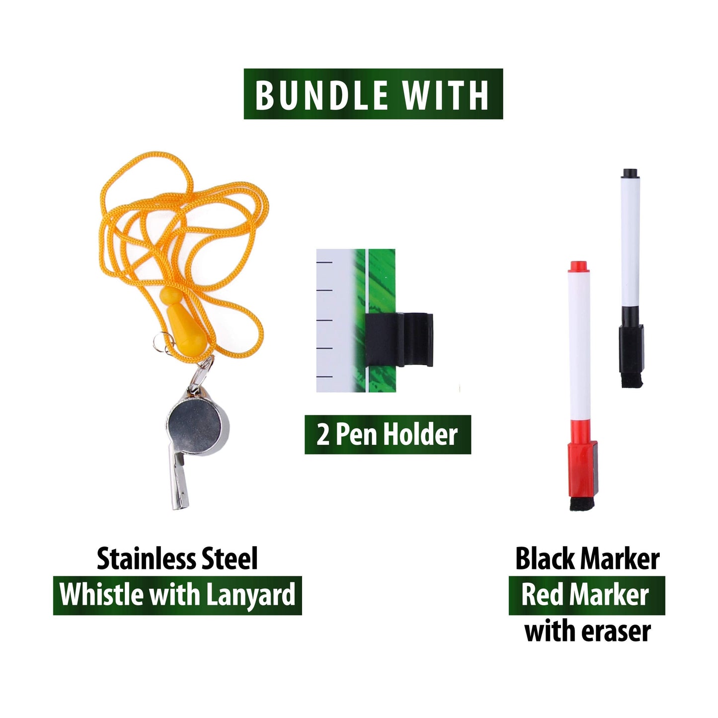 Baseball Clipboard for Coaches – Double Sided Baseball Lineup Board, Baseball Whiteboard Bundled with Whistle and Dry Erase Markers