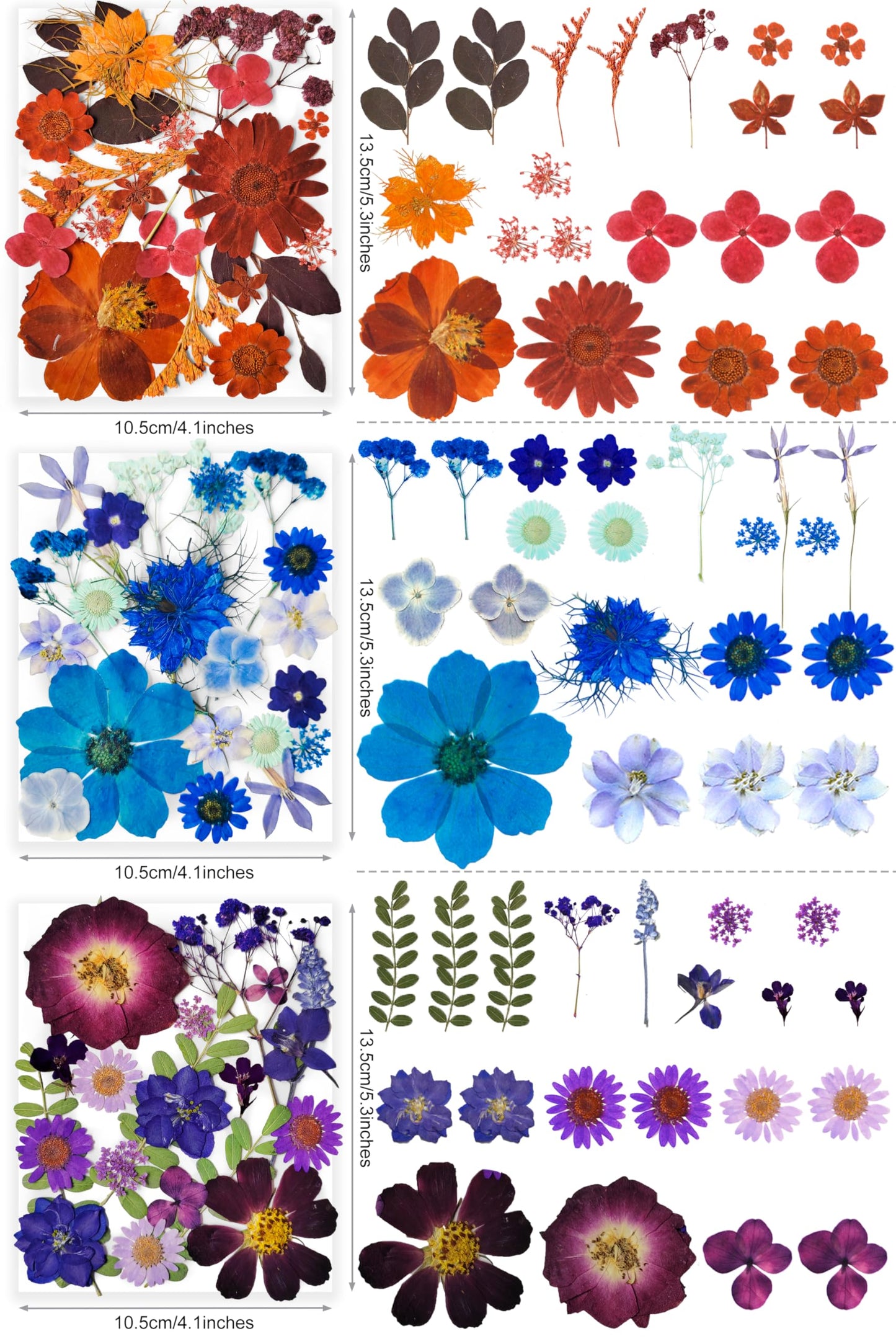 320PCS Dried Pressed Flowers Bulk for Resin, YouthBro Real Natural Pressing Flowers with Two Sheets Butterfly Stikers for Mold DIY Art Crafts,Home Décor,Cherish