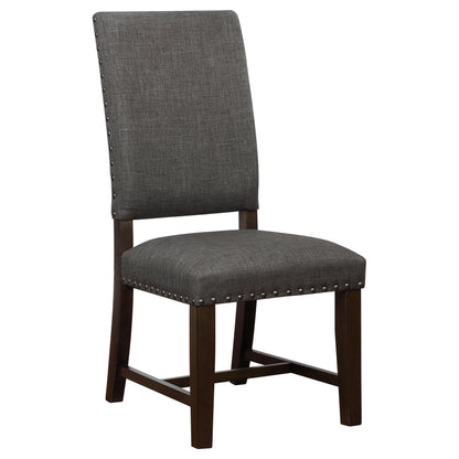 Coaster Home Furnishings Twain Upholstered Dining Side Chair Warm Grey 109142 (Set of 2)