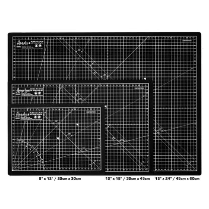 Angelus Self-Healing Cutting Mat, Double Sided, Non-Slip, Durable, Scratch-Resistant Rotary Cutting Board for Leather, Craft, Fabric, Quilting, Sewing, Scrapbooking Projects (18" x 24")