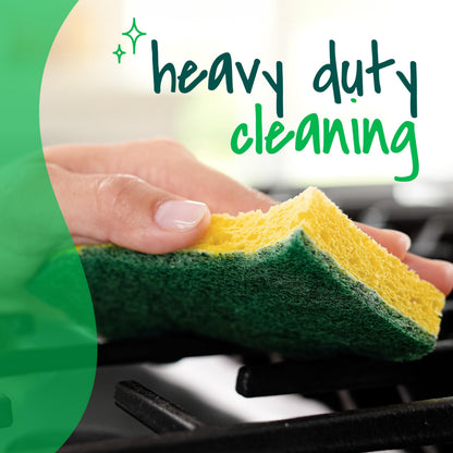 Scotch-Brite Heavy Duty Scrub Sponges, For Washing Dishes and Cleaning Kitchen, 12 Scrub Sponges