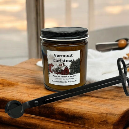 Ardent Flame Candles | Vermont Christmas | 100% Natural Soy Wax Candle for Home Decor | Highly Scented | Premium Fragrance | Handmade in Vermont, USA | 8 oz | Long Lasting | Gift for Women and Men
