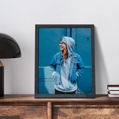 Upsimples 11x14 Picture Frame - Stylish Wall Gallery Frame in Black | Durable Engineered Wood