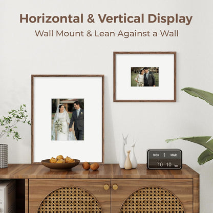 16x20 8x10 Axeman Signature Picture Frame with White Mat Wedding Guest Book Alternative, Wall Hanging Photo Frame