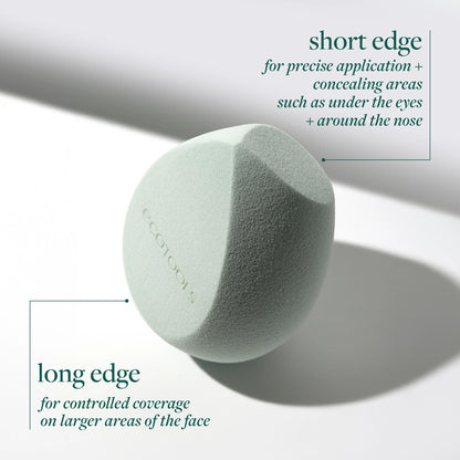 EcoTools Blurring Blender Makeup Sponge, Makeup Blending Sponge For Blurred Skin, For Liquid & Cream Foundation, Cloud Coverage Memory Foam, Eco Friendly, Latex Free, Cruelty-Free & Vegan 1 Count