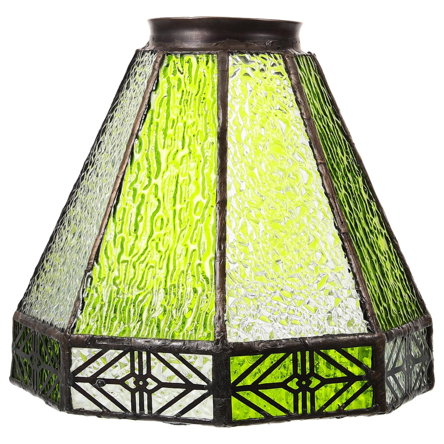 OSALADI 5.51 Inch Glass Lamp Shade Replacement Mediterranean Style Pendant Light Cover for Restaurant Bar Decoration