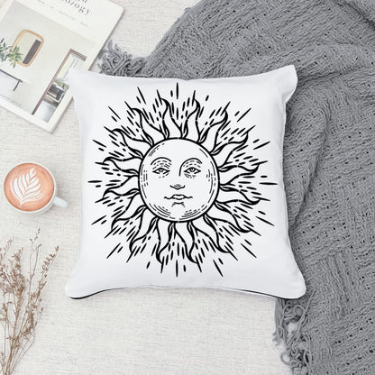 9 Pieces Large Mandala Sun and Moon Stencil Butterfly Flower Tree Paint Stencils for Crafts Reusable Templates Star Celestial Stencils for Painting Wood Wall Furniture Home Decor (Sun Moon)