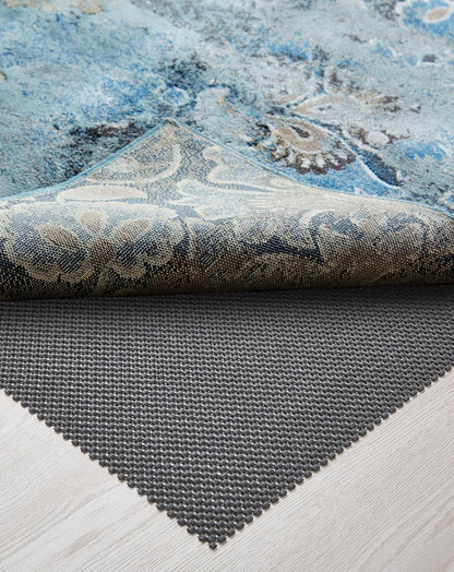 Veken Rug Pad Gripper - Non-Slip Thick Dark Grey Mat for Hardwood & Tile Floors | 7x10 Ft Anti-Skid Solution