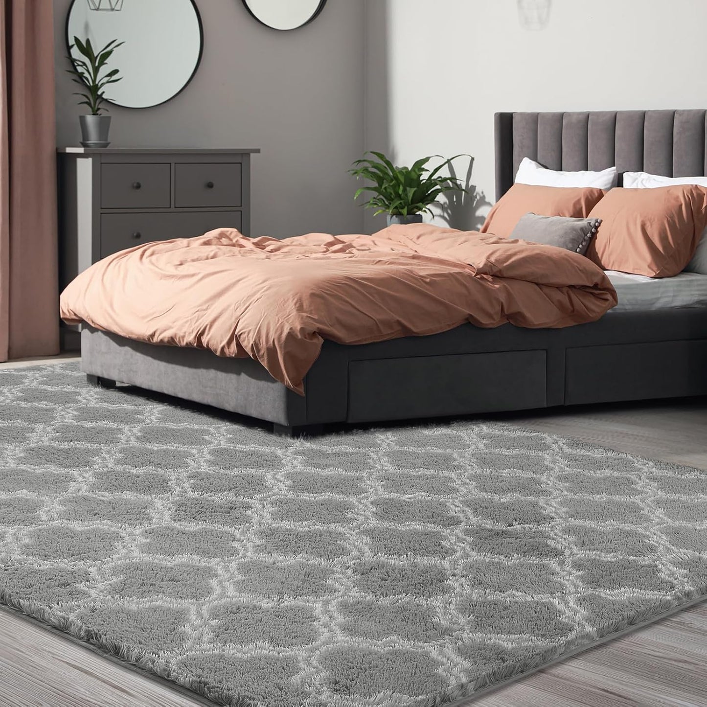 Shag Area Rug 5x7 Feet, Extra Soft High Pile Indoor Carpet for Living Room, Bedroom, Kids Room Decor