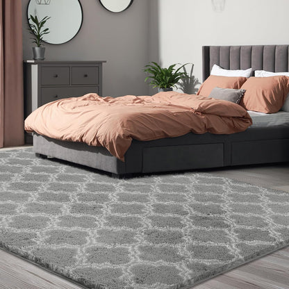 Shag Area Rug 5x7 Feet, Extra Soft High Pile Indoor Carpet for Living Room, Bedroom, Kids Room Decor