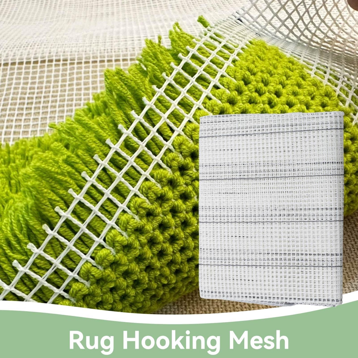 Latch Hook Canvas, Mesh Canvas Sheets Blank Rug Hooking Mesh Sheet Blank Hooking Meshh for Crafts Supplies Making (50 * 150cm)