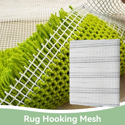 Latch Hook Canvas, Mesh Canvas Sheets Blank Rug Hooking Mesh Sheet Blank Hooking Meshh for Crafts Supplies Making (50 * 150cm)