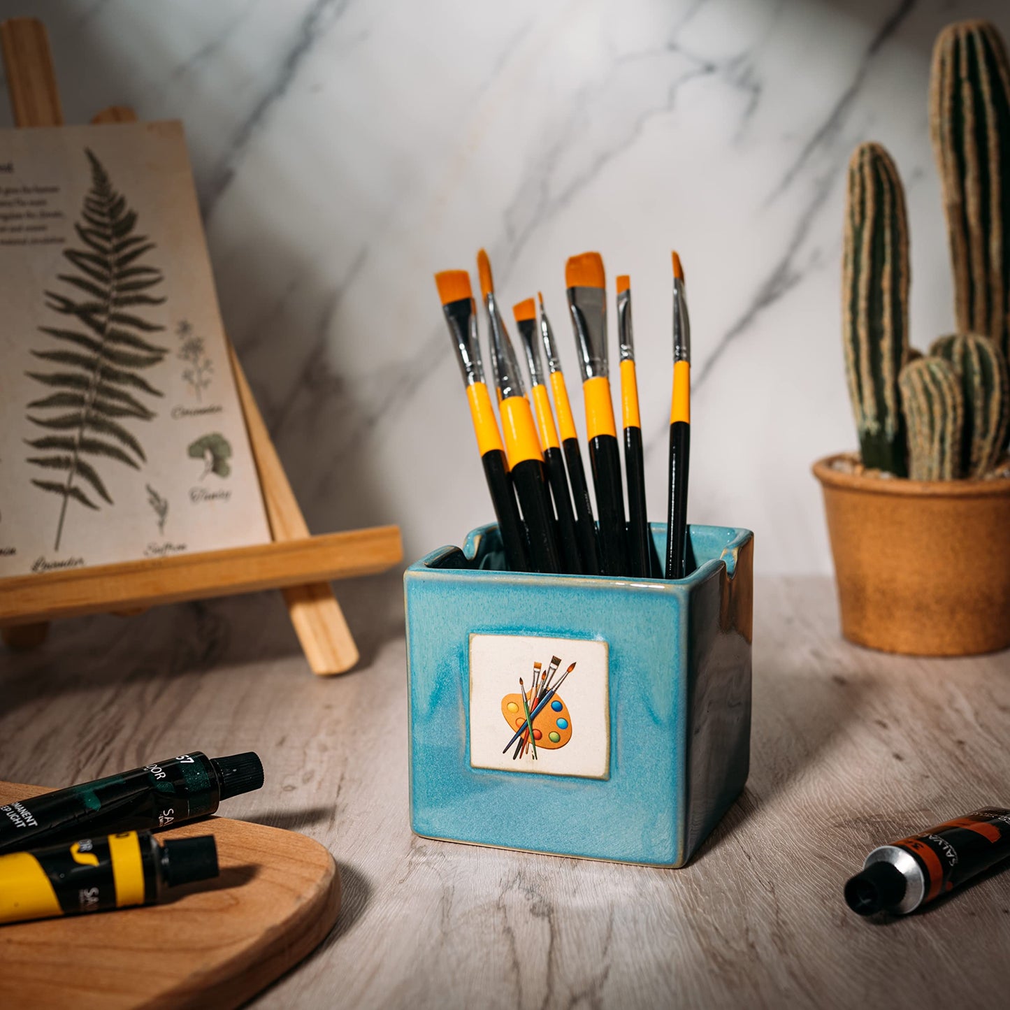 Painters Artist Create Paint Artist Cup by Gute 3.5" H 3" W - Paint Mixing Cup, Elegant Painting Cup, Paint Supplies, Vibrant Paint Cup for Children and Adults Alike, Arts & Crafts Supplies for Home